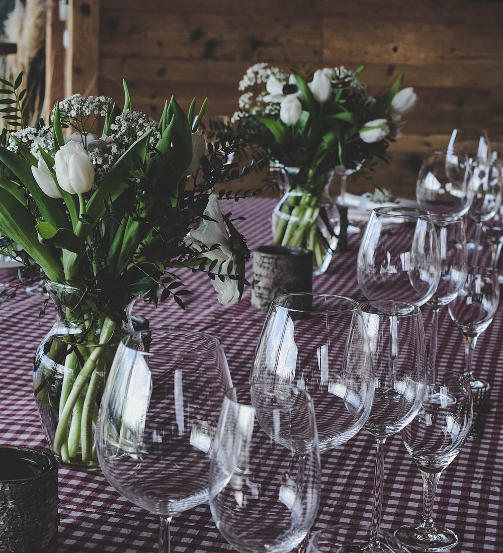 A table set for dinner